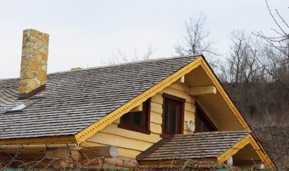 Крыши деревянных домов